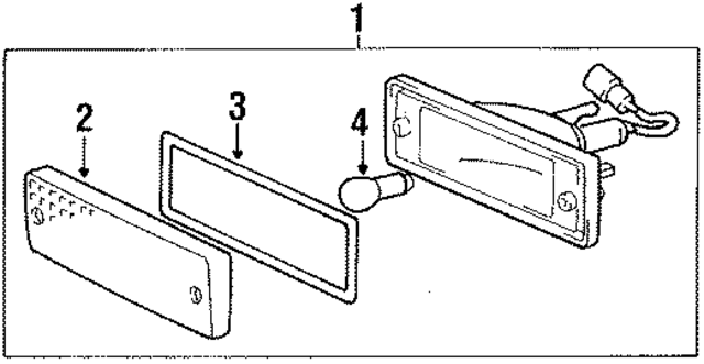 8152112260 - : Lens,  Front Turn Signal Lamp,  Left for Toyota Image