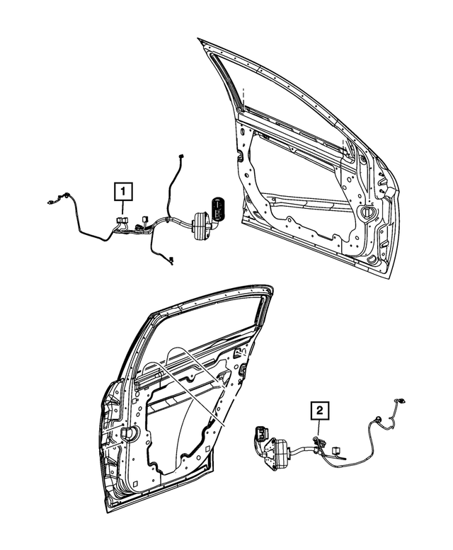 4795713AF - Electrical: Front Door Wiring, Driver for Mopar Image image