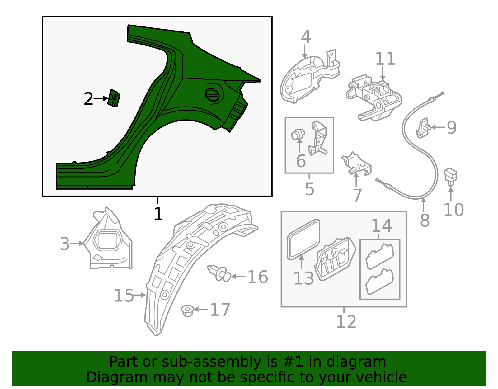 B6YV-71-41X - Quarter Panel 2014-2018 Mazda 3 | Mazda-Parts