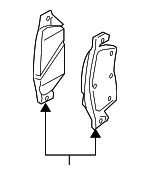 DA06MEG09PNW - Brakes: Value Advantageâ„¢ PAD KIT-FRONT for INFINITI: EX35, EX37, FX35, FX37, FX45, FX50, G25, G35, G37, M35, M35h, M37, M45, M56, Q40, Q45, Q70, Q70L, QX50, QX70 Image
