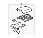83450TP6A21ZC - : Armrest Assembly for Honda: Crosstour Image
