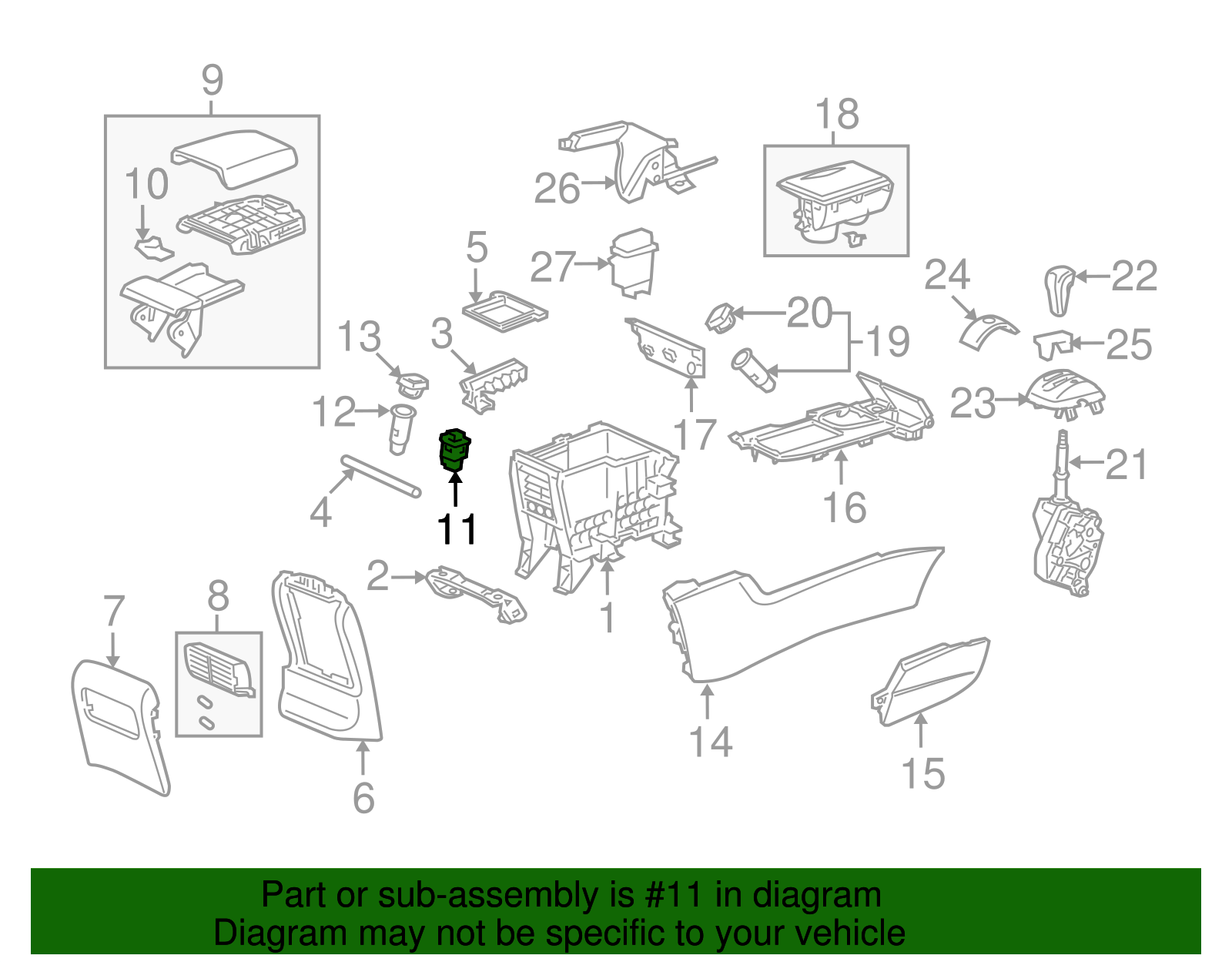 Genuine Honda 39112-T0A-A01 Auxiliary Input Jack Assembly