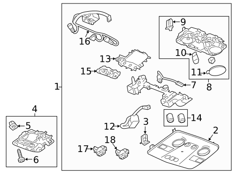 Sunroof for 2008 GMC Acadia #1