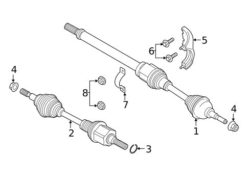 CV Components for 2017 Lincoln Continental #0