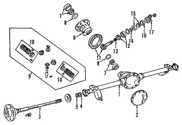83504938AB - Driveline &amp; Axles: Differential Ring And Pinion for Mopar Image