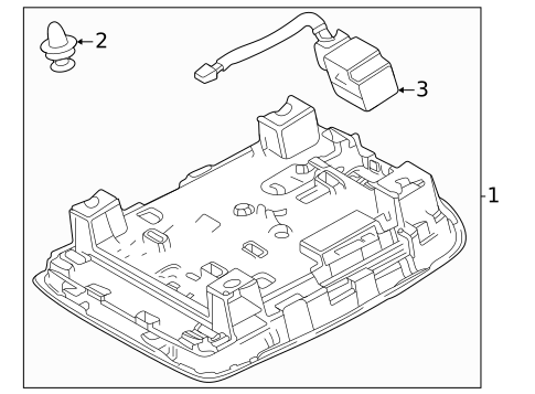 Overhead Console for 2025 Toyota RAV4 #1