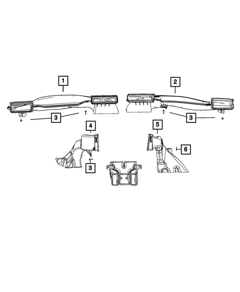 Air Ducts for 2021 Jeep Grand Cherokee L #2