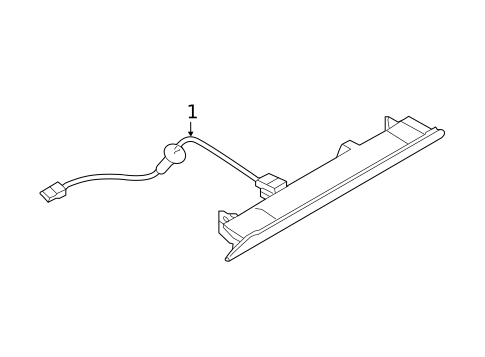 High Mounted Stop Lamp for 2021 Nissan Qashqai #0
