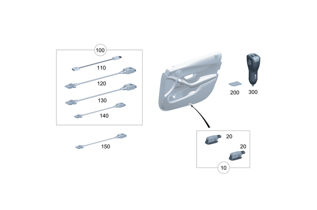 2979060905 - Electrics and Function: Projector for Mercedes-Benz: AMG GT 43, AMG GT 55, AMG GT 63 Pro, EQE 350, EQE 350+, EQE 500, EQE AMG, EQS 450, EQS 450+, EQS 580, EQS AMG, SL43 AMG, SL55 AMG, SL63 AMG, SL63 AMG S E Performance Image