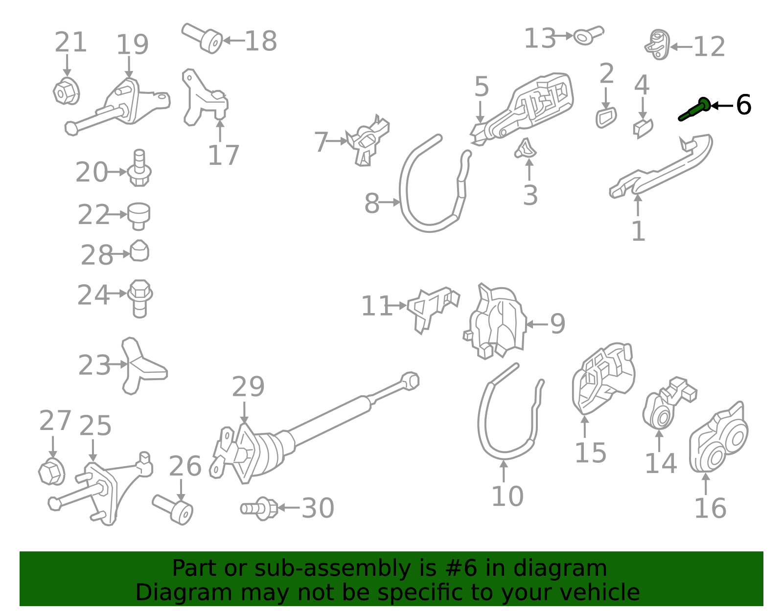 2010-2025 Porsche Handle Base Screw WHT-003-688 | Sunset Porsche Parts