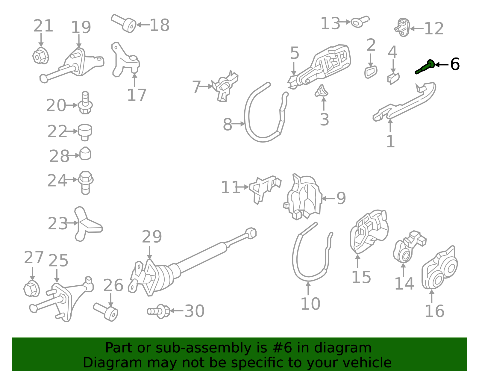 Handle Base Screw - Porsche (WHT-003-688)