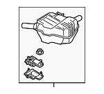 4G0253609CJ - : Rear Muffler for Audi: A6, A6 Quattro Image