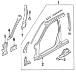 7601040U35 - Body: Uniside Assembly for Nissan Image