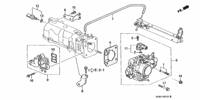 Throttle Body (2) for 1998 Acura CL #0