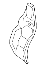 21391001113D27 - Body: Seat Back Cover for Mercedes-Benz Image