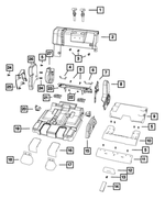1NC28HL1AA - Interior Trim: Headrest Sleeve, Non-locking for Dodge: Journey Image