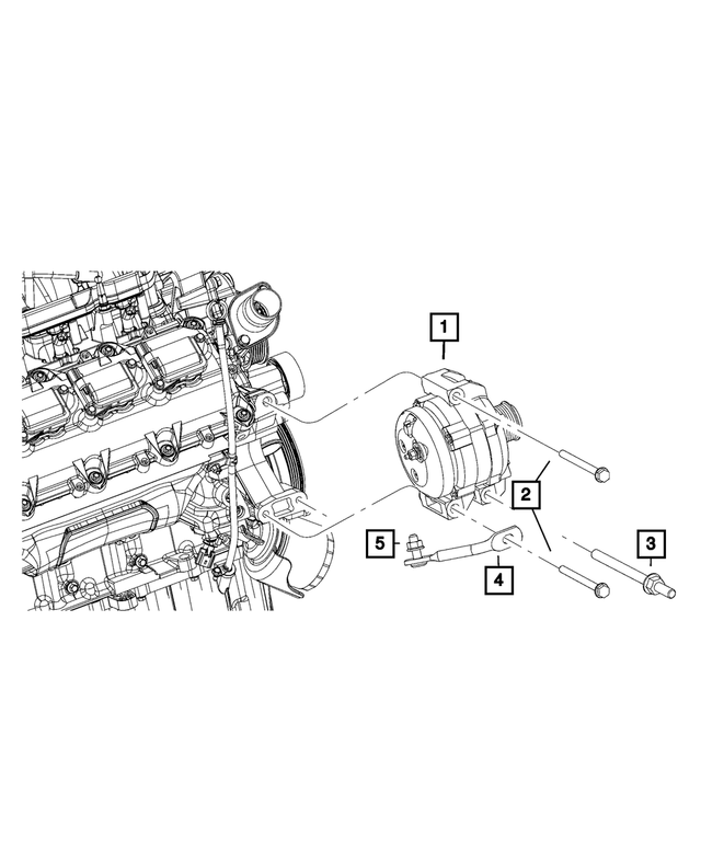6509490AA - Electrical: Alternator Stud for Mopar Image image
