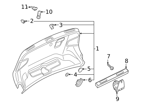 Interior Trim - Trunk for 2024 Audi A5 Quattro #1