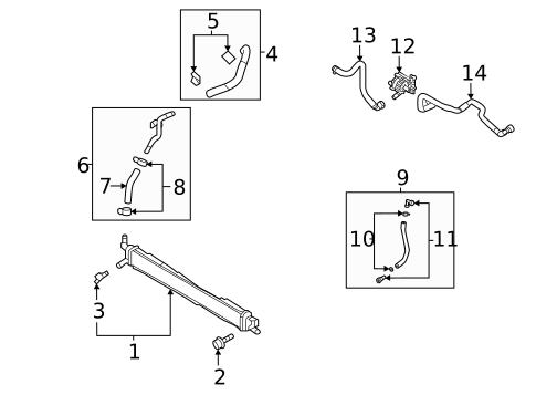 Inverter Cooling Components for 2025 Hyundai Sonata #0
