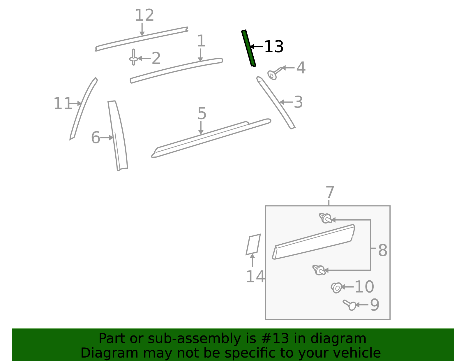 75923-0T010 - Black Out Tape 2009-2015 Toyota Venza | Longo Toyota Parts