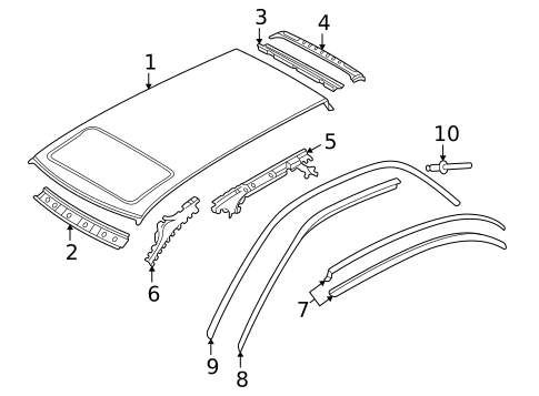 Roof & Components for 2001 Audi A4 Quattro #0