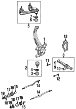 5862032550 - : Outer Tie Rod C-Clip for Isuzu Image