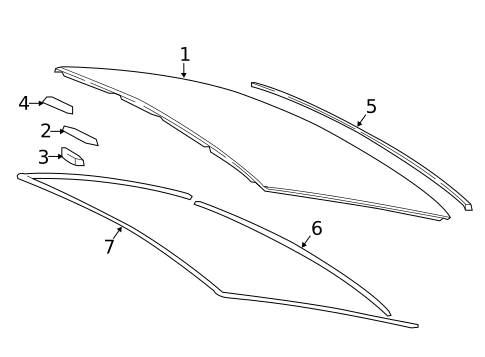 Reveal Moldings for 2019 Lexus LS500 #1