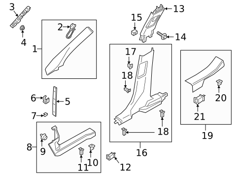 Interior Trim - Pillars for 2025 Lincoln Corsair #0
