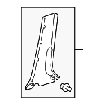 6241312300B0 - Body: Lower Center Pillar Trim for Scion: xB Image