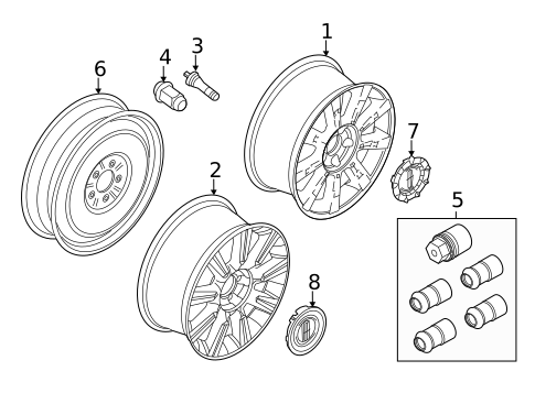Center Cap for 2011 Lincoln MKZ #0