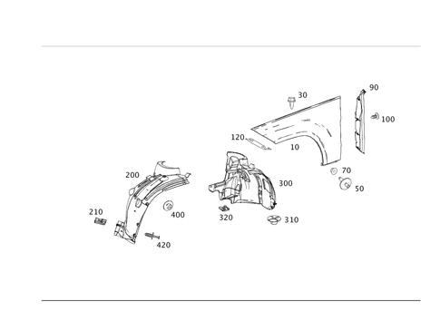 Front Fender for 2014 Mercedes-Benz GLK250 #0