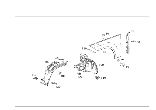 2046907930 - Detachable Parts: Wheel Arch Cover for Mercedes-Benz: GLK250 Image image