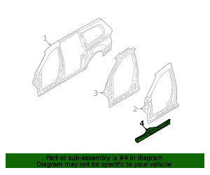 Hyundai - 65301-4D500 - Inner Rocker - 2007-2008 Hyundai Entourage ...