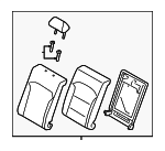 89300F2400XFJ - : 2017-2020 Hyundai Elantra - Seat Back Assembly for Hyundai: Elantra Image