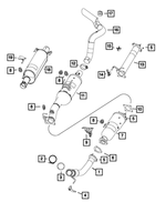 6104710AA - Exhaust: Hex Flange Lock Nut for Mopar Image