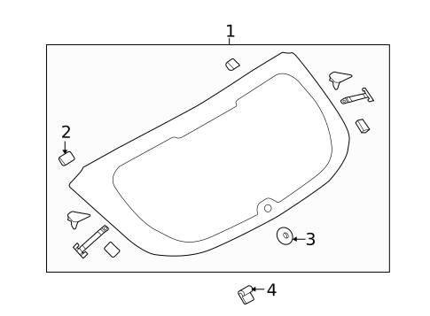 Back Glass for 2016 Ford Focus #0