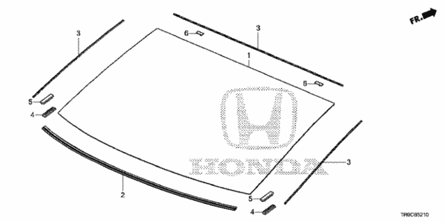 Rear Windshield for 2015 Honda Civic #0