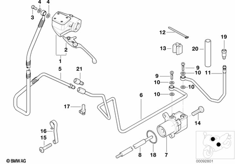 Clutch-Release Mechanism (Hydraulic) for 1996 BMW-Motorrad R 1200 C #0