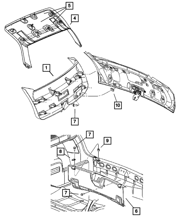 UM74XDBAI - Interior Trim: Liftgate Panel for Mopar Image