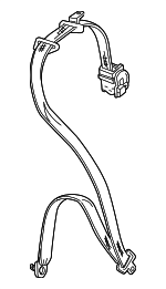 7000C793 - Body: Lap &amp; Shoulder Belt for Mitsubishi Image