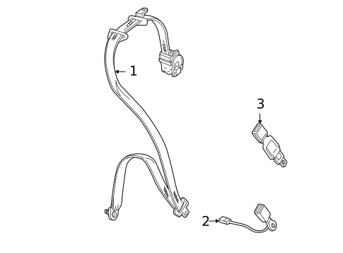 Front Seat Belts for 2010 Mitsubishi Eclipse #0