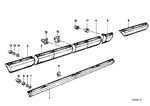 51131885283 - : Molding Door Front Left for BMW Image
