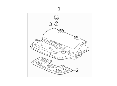 Overhead Console for 2004 Honda Pilot #0