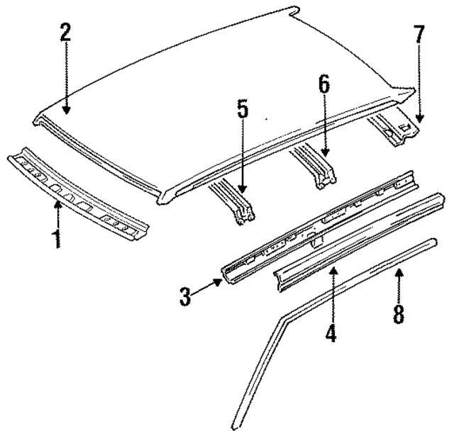 7633084A60 - : Inner Rail for Nissan: Sentra Image