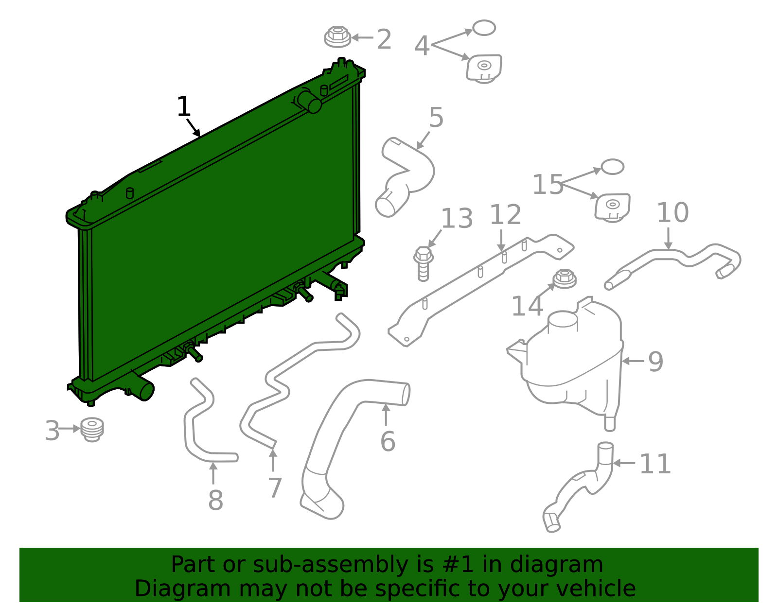 Sub Radiator Infiniti 214604hk0a - Infiniti Radiator Assembly 2016-2024 Infiniti ...