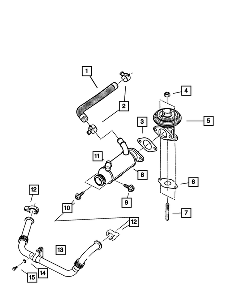 EGR System for 2003 Jeep Liberty #0