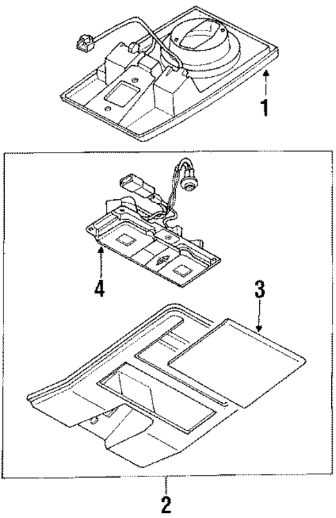 Overhead Console for 1987 Mazda 323 #0