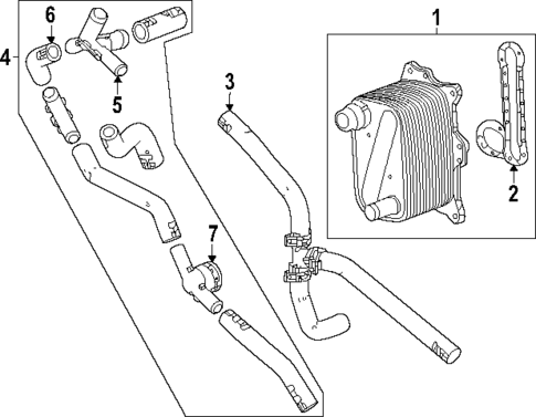 Oil Cooler for 2023 Chevrolet Silverado 1500 #0
