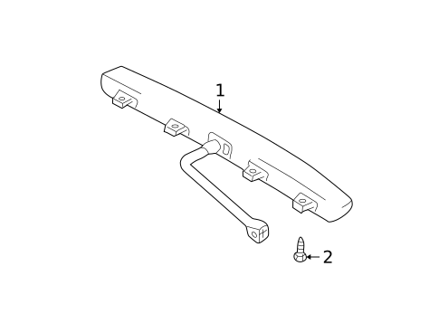 High Mounted Stop Lamp for 2006 Hyundai Tiburon #1