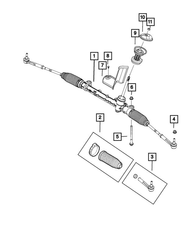 68631127AA - Steering: Rack And Pinion Gear for Mopar Image image
